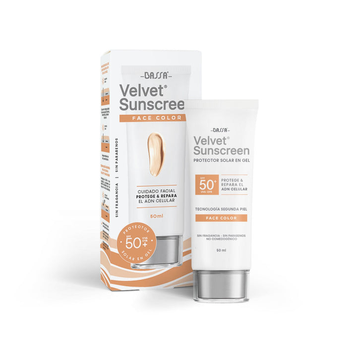 Protector Solar Bassa Velvet Sunscreen Spf50+ Color X 50Ml