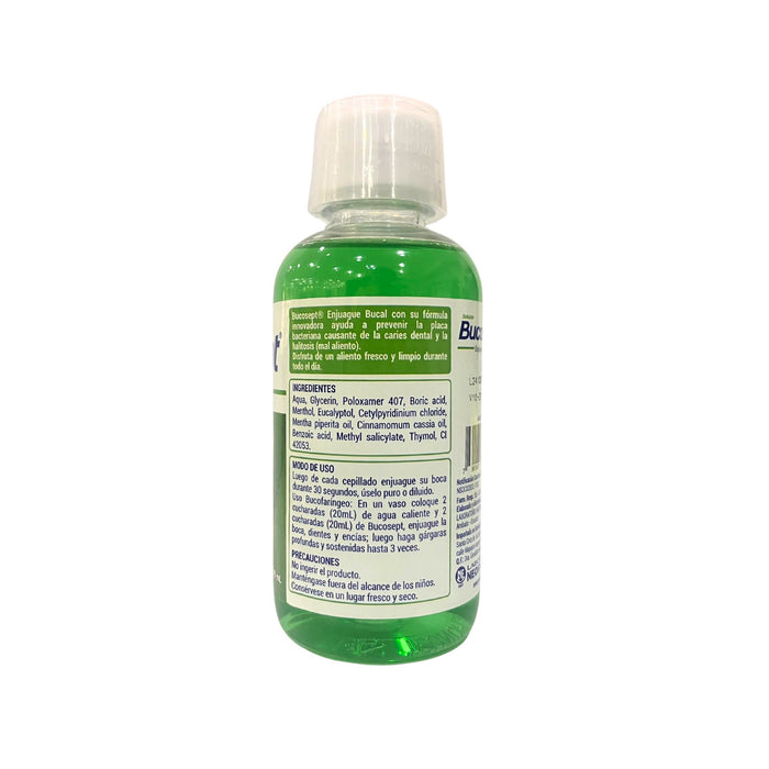 Enjuague Bucal Bucosept Sin Alcohol Menta X 240Ml