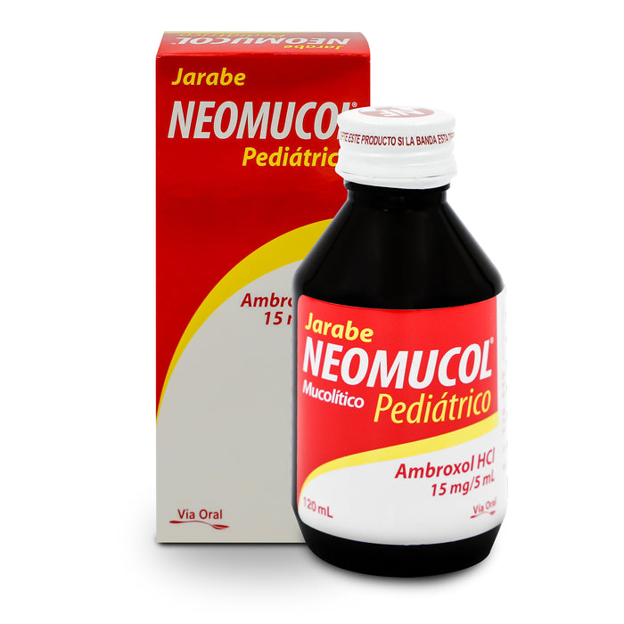 Neomucol Pediatrico Ambroxol 15Mg 5Ml Jarabe X 120Ml