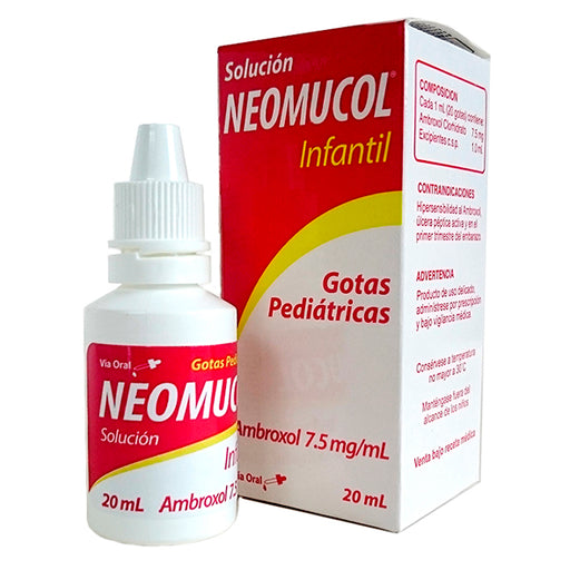 Neomucol Infantil 7.5Mg Gotas X 20Ml Ambroxol