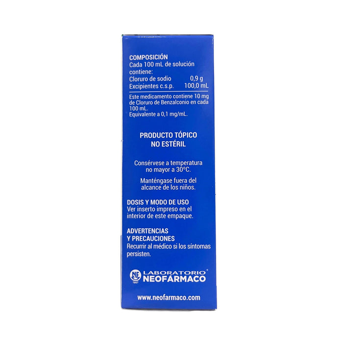 Suero Fisiológico Nasal Cloruro Sodio 0.9% Solución X 60Ml