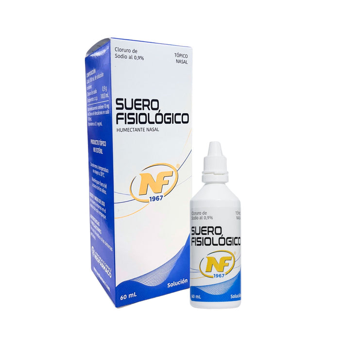 Suero Fisiológico Nasal Cloruro Sodio 0.9% Solución X 60Ml