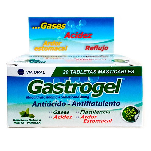 Gastrogel Magaldrato 800Mg Y Simeticona 40Mg X Tableta