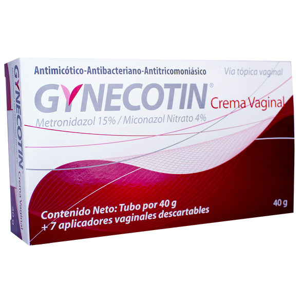 Gynecotin Crema Vaginal Metronidazol 0.15 Y Miconazol Nitrato 0.04 X 40G