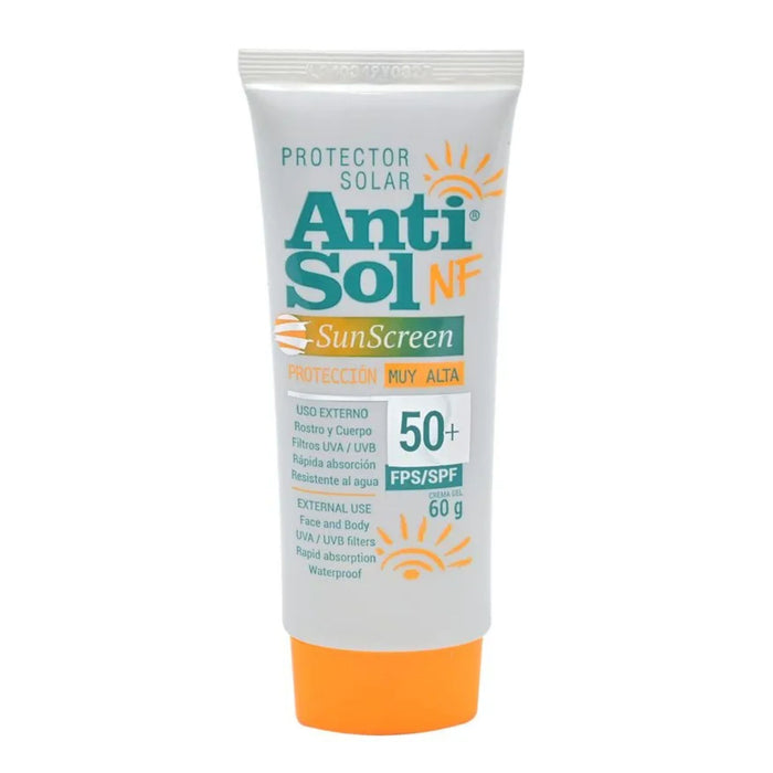 Protector Solar Crema Anti-Sol Sin Color Fps50+ X 60G