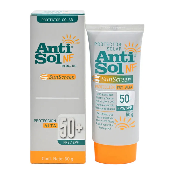 Protector Solar Crema Anti-Sol Sin Color Fps50+ X 60G