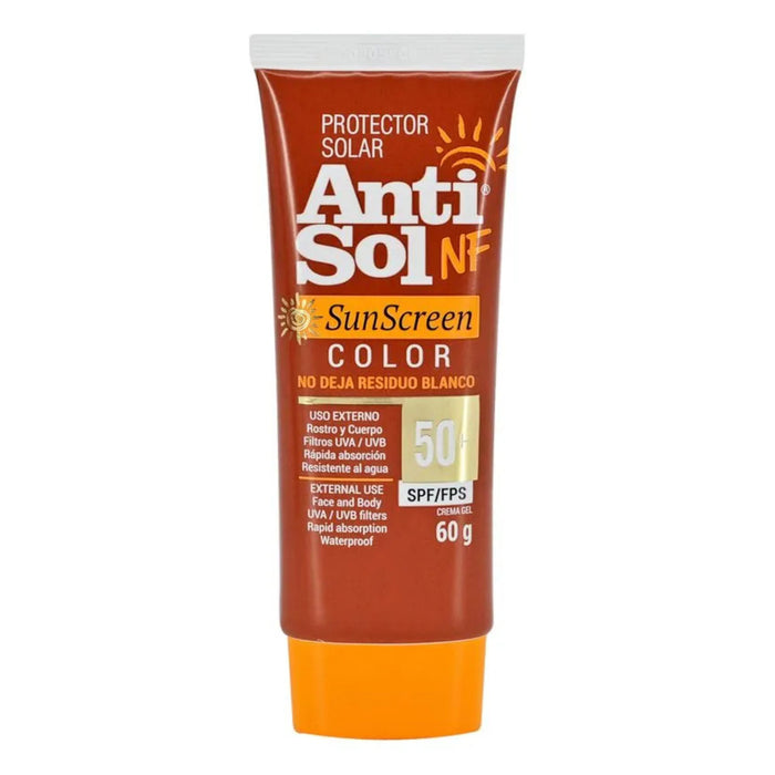 Protector Solar Crema Anti-Sol Con Color Fps50+ X 60G