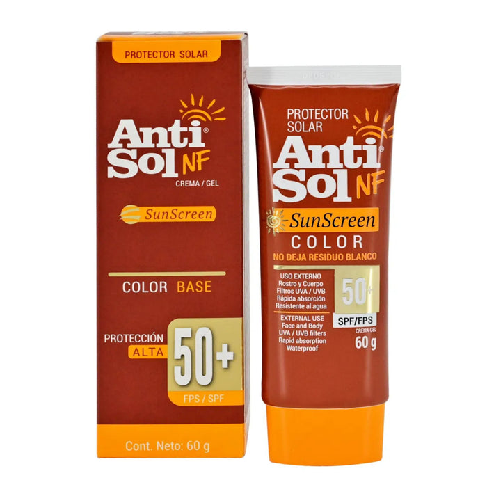 Protector Solar Crema Anti-Sol Con Color Fps50+ X 60G