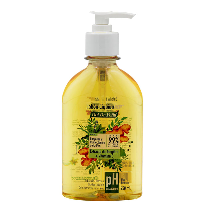 Jabón Liquido Dr. Peña Jengibre + Vitamina C X 250Ml