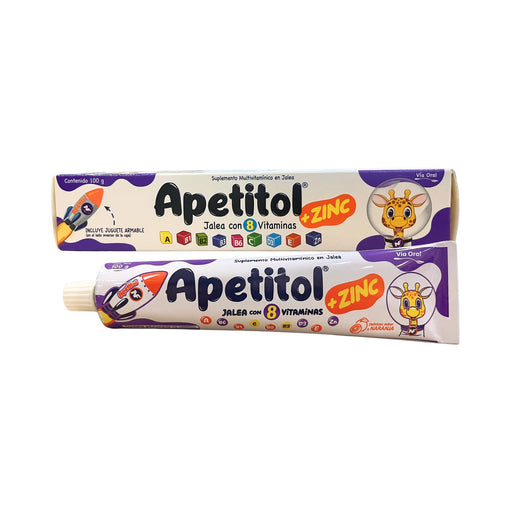 Suplemento Multivitamínico En Jalea Apetitol Zinc Sabor Naranj...