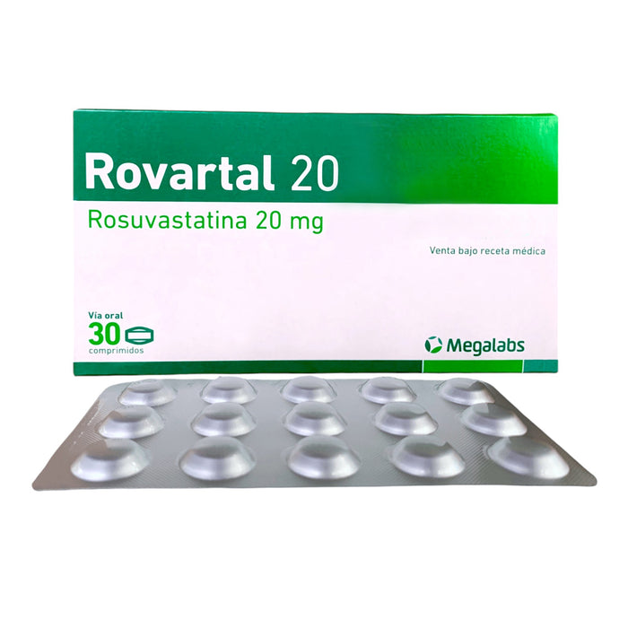 Rovartal 20Mg Rosuvastatina X Comprimido