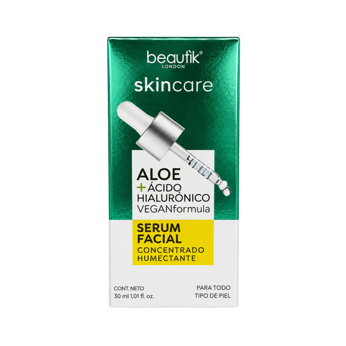 Serum Facial Beautik Aloe + Acido Hialuronico X 30Ml