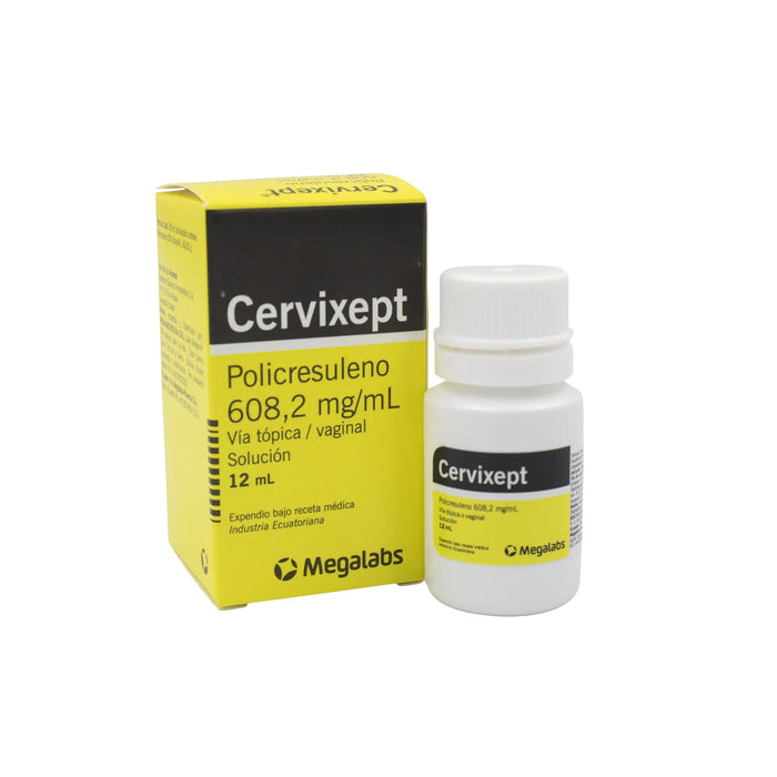 Cervixept 608.2Mgml Policresuleno Solucion Vaginal X 12Ml