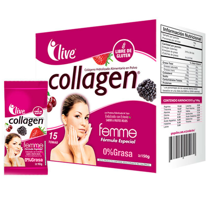 Live Collagen Femme Colágeno Farmacorp X Sobre