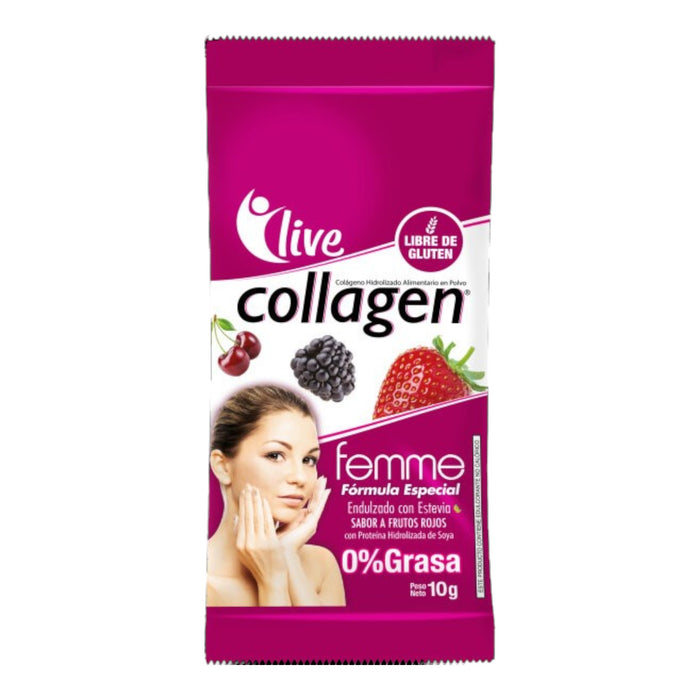 Live Collagen Femme Colágeno Farmacorp X Sobre