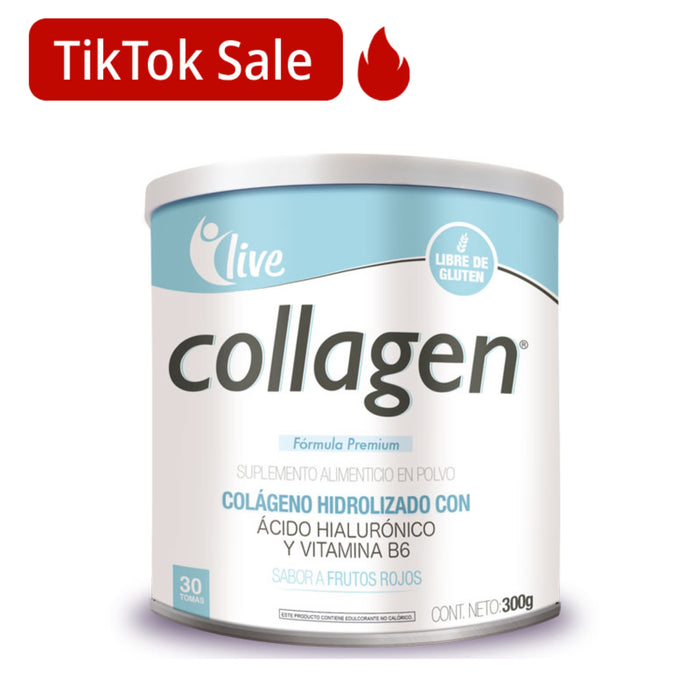 Live Collagen Premium Acido Hialuronico Y Vitamina Bg Y Colageno X 300G