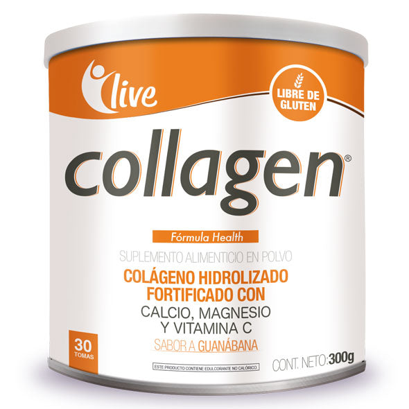 Live Collagen Health Calcio Magnesio Vitamina C Y Colágeno X 300Gr