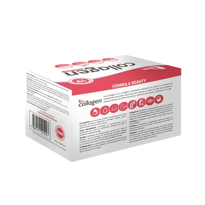 Live Collagen Hidrolizado Sabor Frutos Rojos X 10G