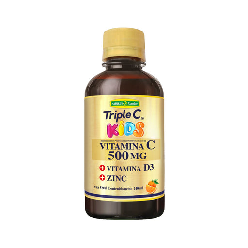 Suplemento Nutricional Triple C Kids Vitamina C D3 Zinc Soluci...