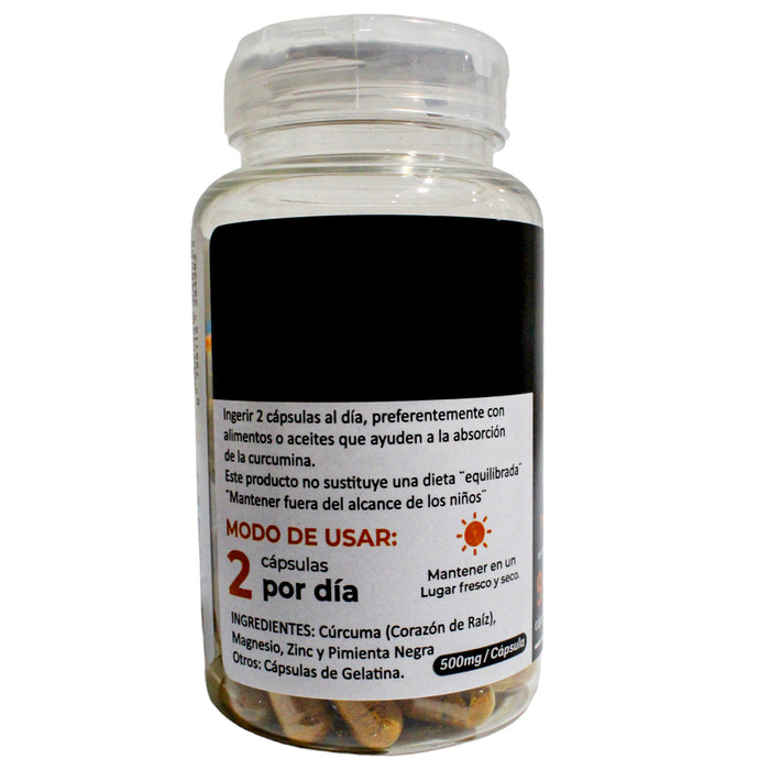 C Curcuma Magnesio Zinc Pimienta X 90 Capsulas