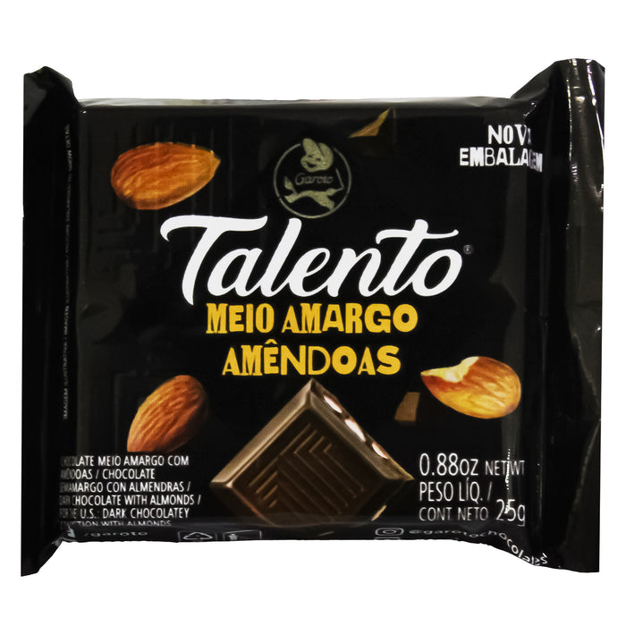 Talento Garoto Chocolate Semi Amargo X 25G