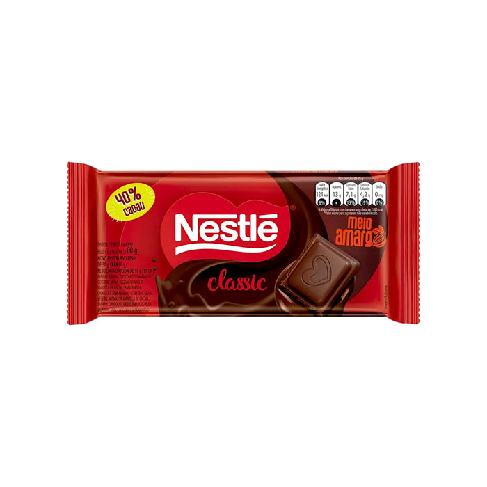 Nestle Classic Chocolate Medio Amargo X 80Gr