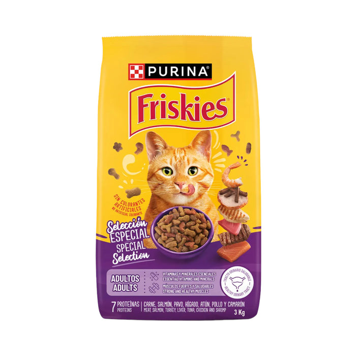Alimento Friskies Purina Selección Especial Adultos X 3K