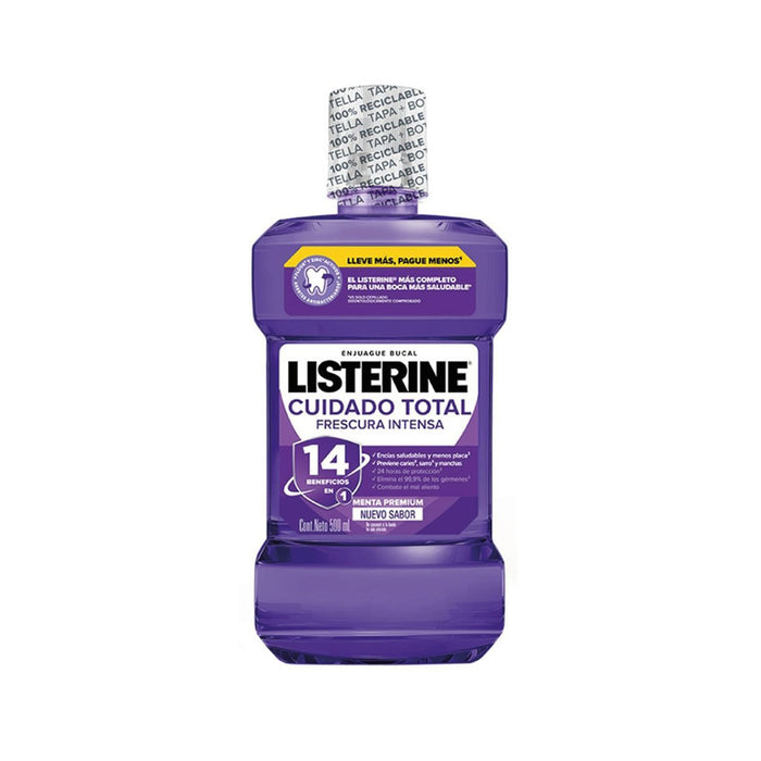 Enjuague Bucal Listerine Cuidado Total Frescura Intensa. C500ml