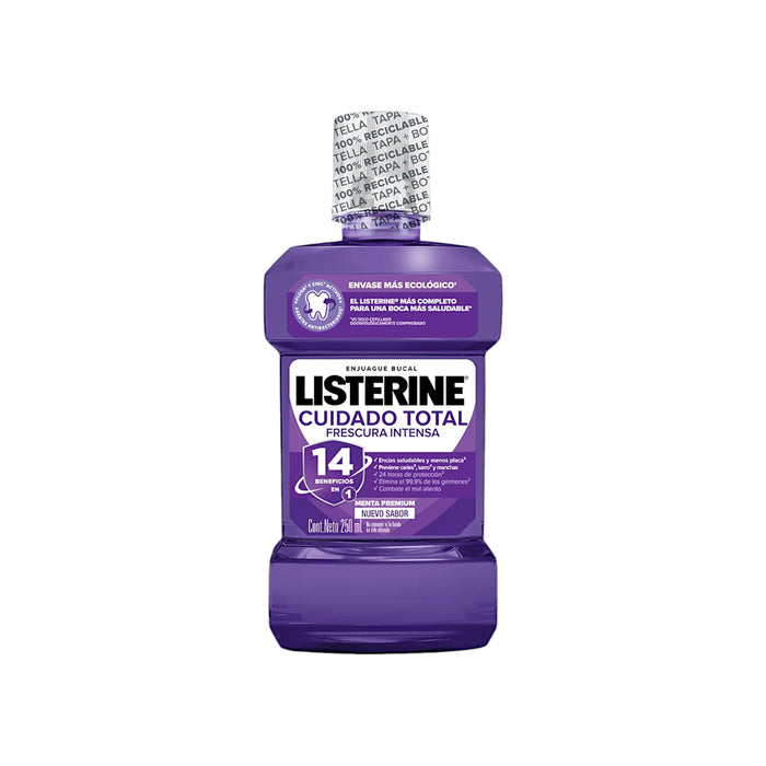 Enjuague Bucal Listerine Cuidado Total Zero Menta Premium X 250Ml