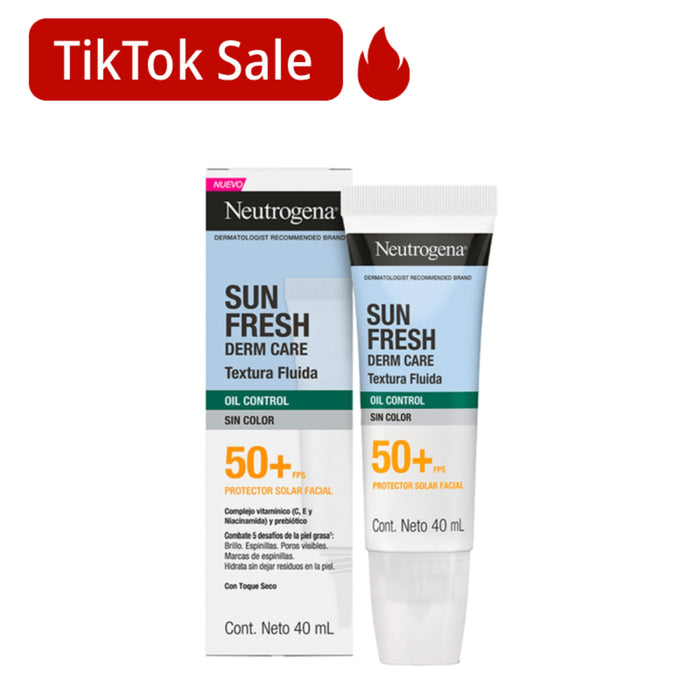 Protector Solar Facial Neutrogena Sun Fresh Derm Care Fps50+ Sin Color X 40Ml