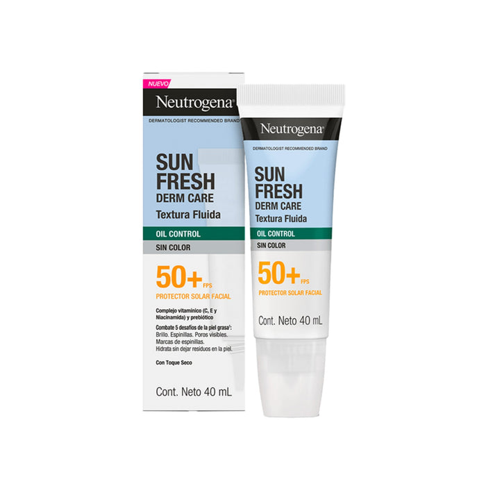 Protector Solar Facial Neutrogena Sun Fresh Derm Care Fps50+ Sin Color X 40Ml