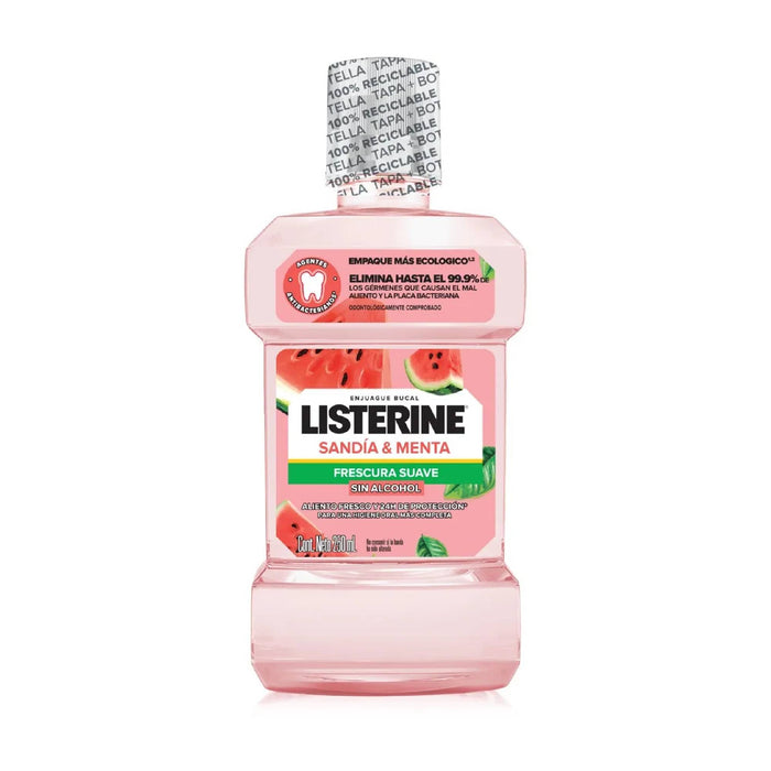 Enjuague Bucal Listerine Frescura Suave Sandia/Menta X 250Ml
