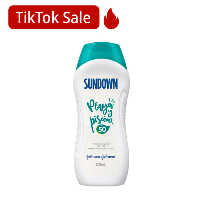 Protector Solar Sundown Playa Y Piscina Fps 50 X 200Ml
