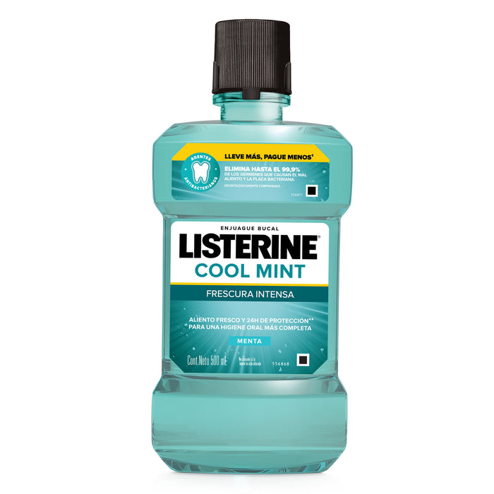 Listerine Enjuague Bucal Cool Mint X 500Ml