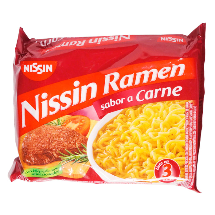 Nissin Ramen Sabor A Carne Bolsa X 85G