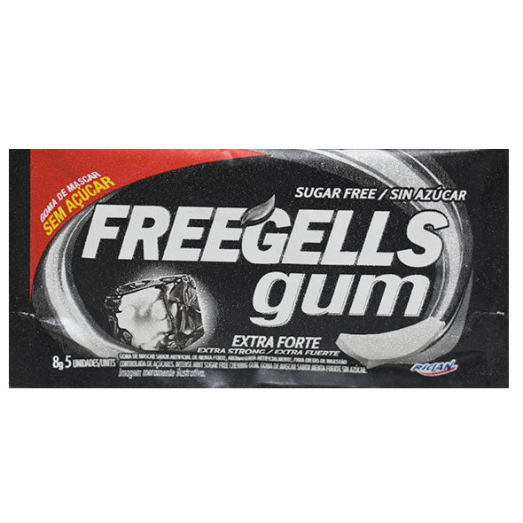 Freegells Gum Chicle Sabor Menta Extra Fuerte X 8G