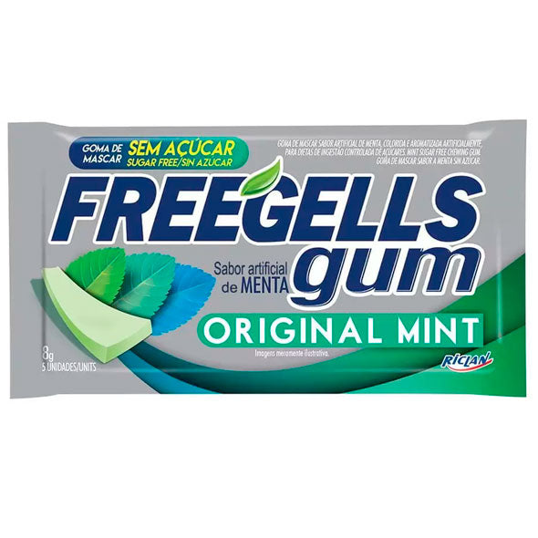 Freegells Gum Chicle Sabor Original Mint X 8G