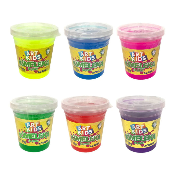 Slime Acrilex Kimeleka Colores Surtido X 180G