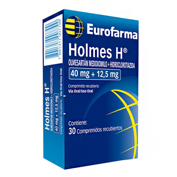 Holmes H Olmesartan 40Mg Y Hidroclorotiazida 12.5Mg X Tableta