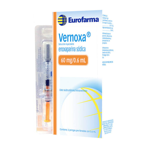 Vernoxa Enoxaparina 60Mg Sc-Iv X Jeringa Prellenada 0.6Ml