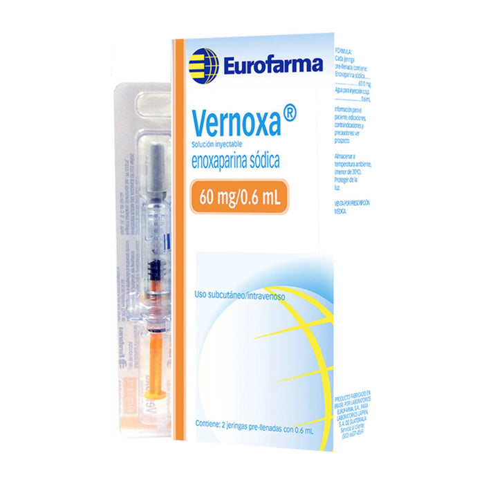 Vernoxa Enoxaparina 60Mg Sc-Iv X Jeringa Prellenada 0.6Ml