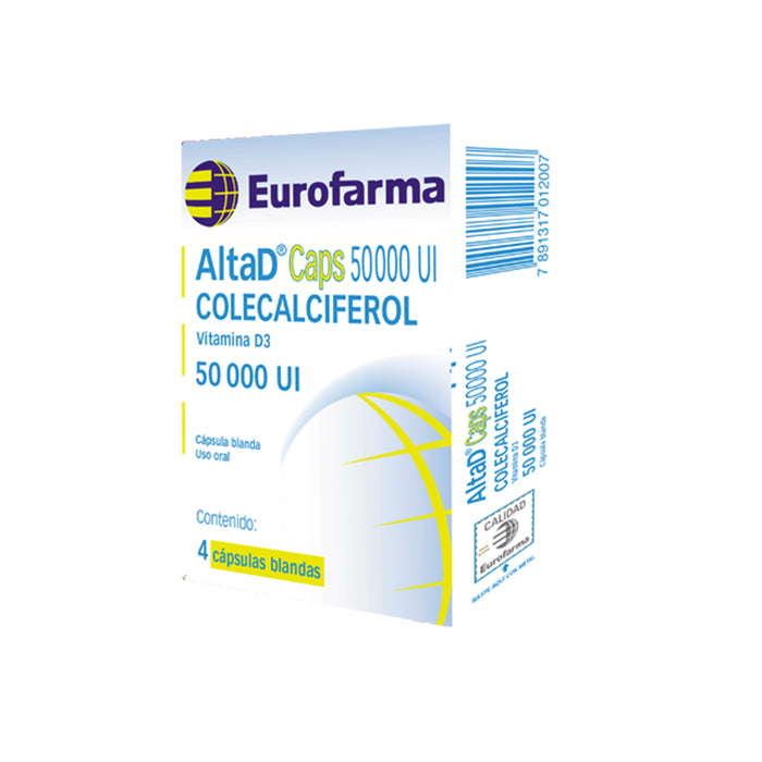 Altad Caps 50000Ui Vitamina D3 X Capsula Blanda