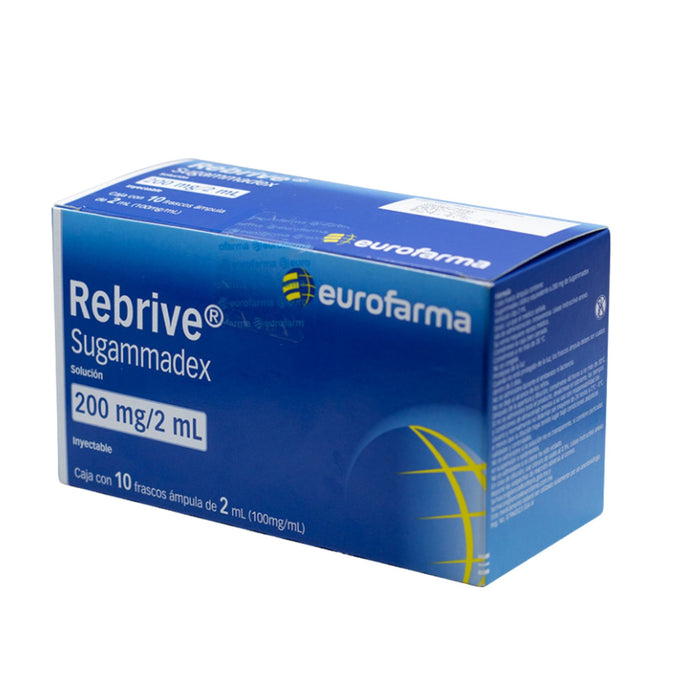 Rebrive 200Mg Iv X 10 Fco/Amp/2Ml Sugammadex