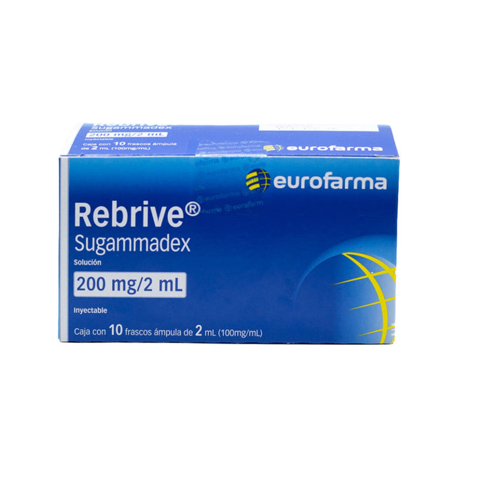 Rebrive 200Mg Iv X 10 Fco/Amp/2Ml Sugammadex