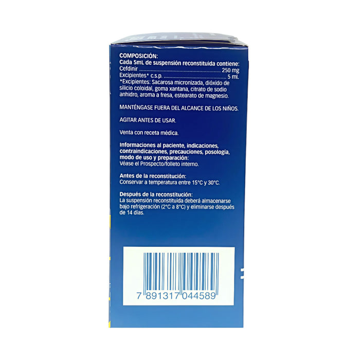Tercef 250Mg /5Ml Cefdinir Suspencion X 100Ml