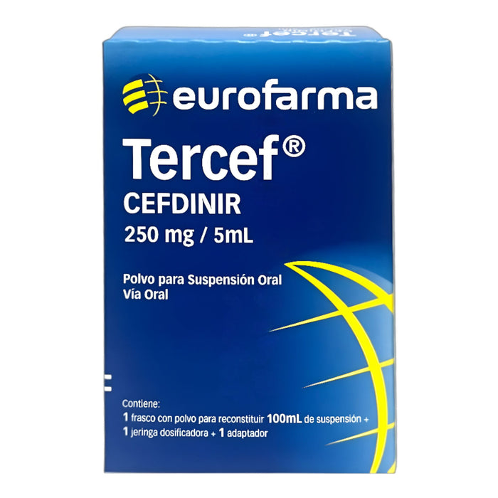 Tercef 250Mg /5Ml Cefdinir Suspencion X 100Ml