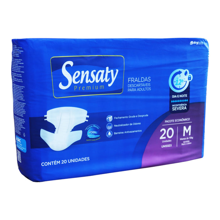 Pañal Sensaty Premium Talla M x20