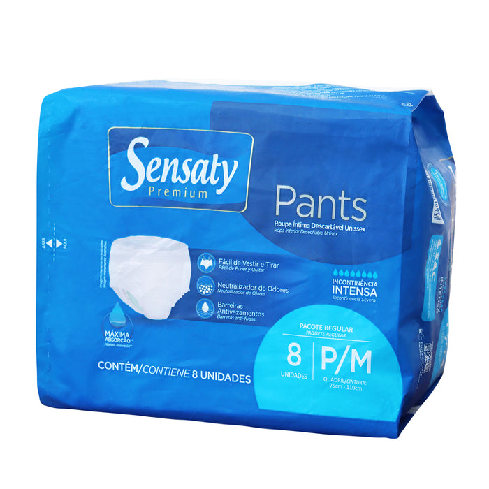 Sensaty Premium Pants Para Incontinencia Unisex Talla Pm X 8 Unidades