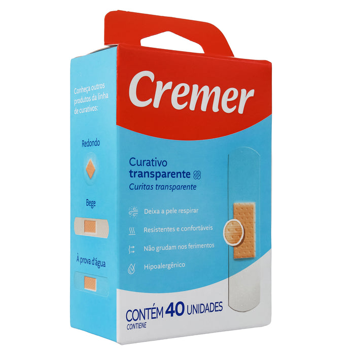 Cremer Venditas Curitas Transparente X 40 Unidades