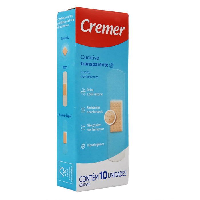 Cremer Venditas Curitas Transparente X 10 Unidades